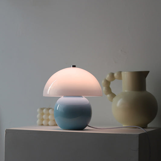 Bedside Ceramic Glass Lamp