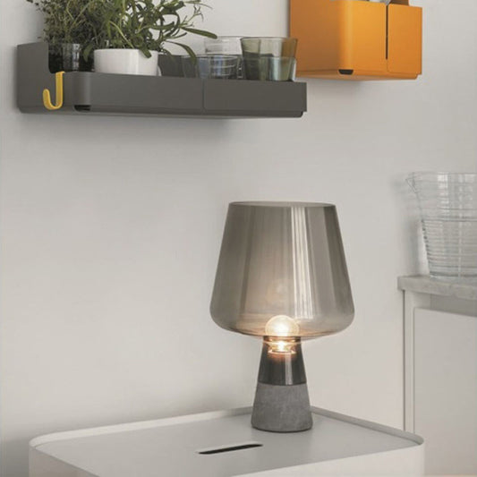 Modern Cement Glass Table Lamp