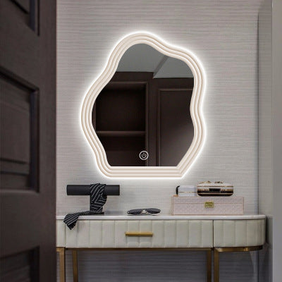 Wavy Hanging Wall Vanity Mirror