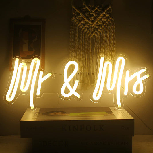 Mr & Mrs LED Neon Sign