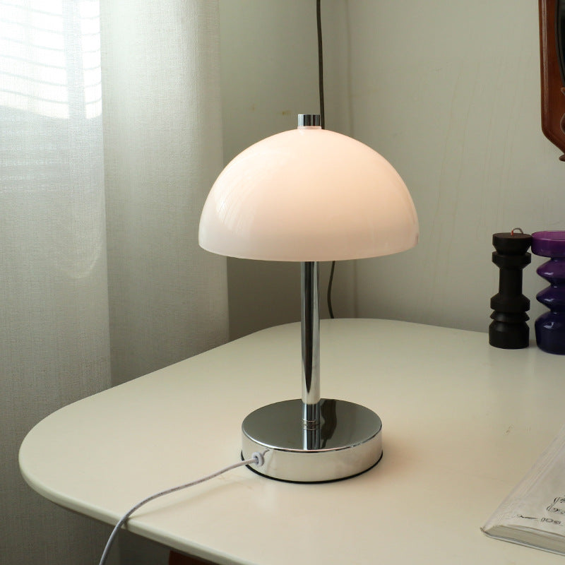 Retro Wrought Iron Glass Table Lamp