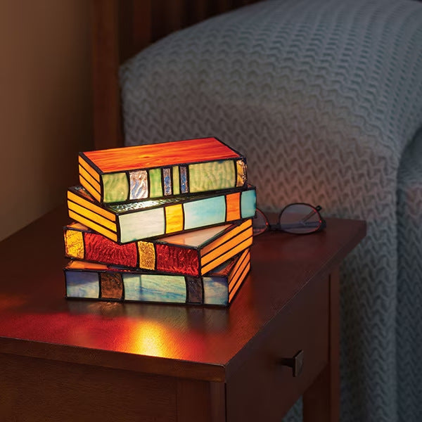 Resin Stacked Books Lamp