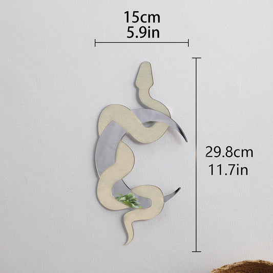 3D Wall Sticker Crescent Moon Snake