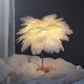 Feather Lamp Bedside or Table Lamp