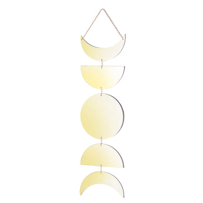 Wall Hanging Sun And Crescent Acrylic Mirror