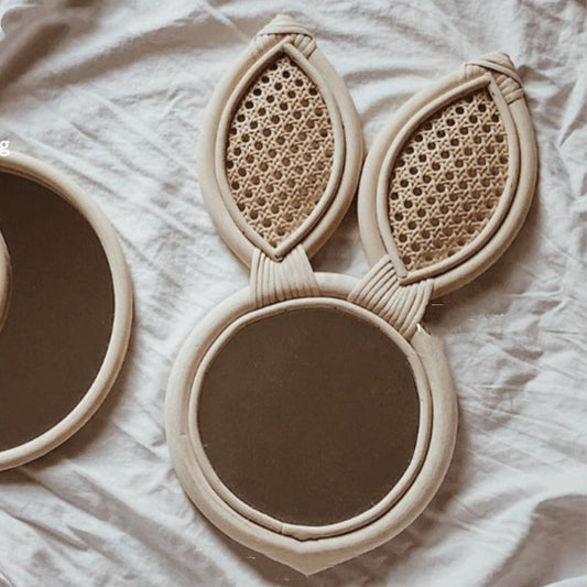 Handmade Rattan Mirror