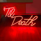 Neon Til Death LED Light Wedding