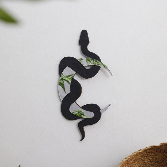 3D Wall Sticker Crescent Moon Snake