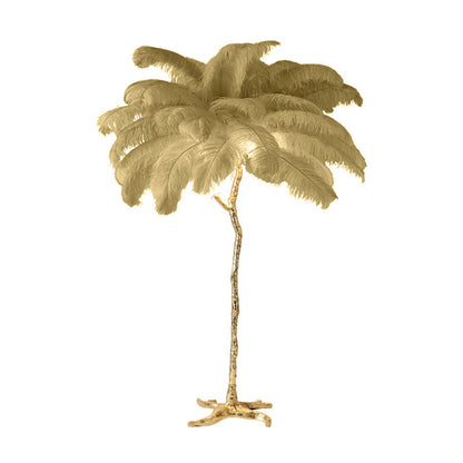 Luxe Ostrich Feather Floor Lamp