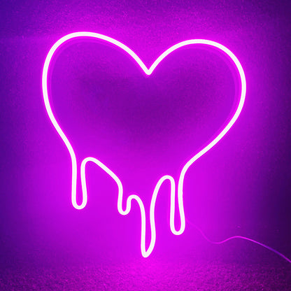 Melting Heart 12v Silicone Led Neon Light
