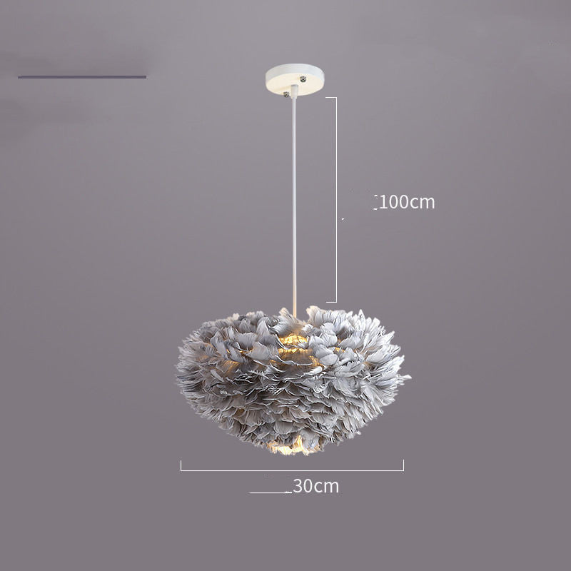 Luxe Feather Chandelier