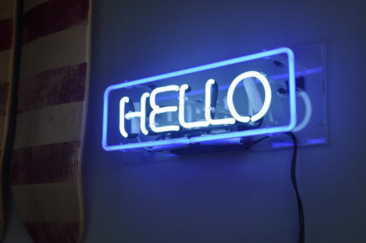 LED Lettered Neon Box Sign