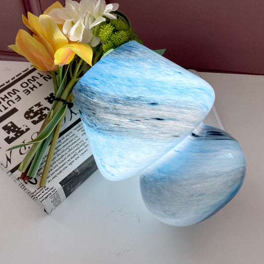 Glass Mushroom Table Lamp