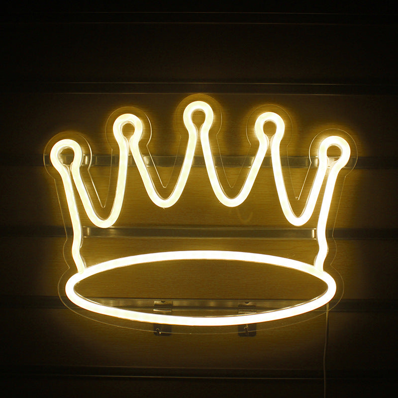 Gold Glow Crown Neon