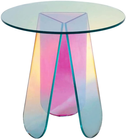 Acrylic Rainbow Coffee Table, Side Table
