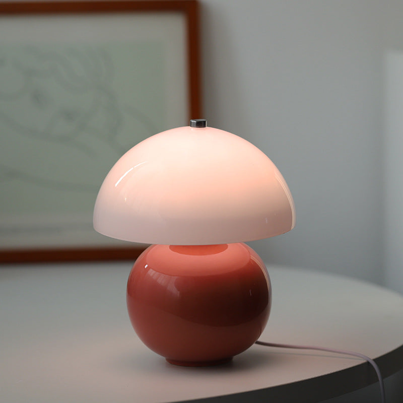 Bedside Ceramic Glass Lamp