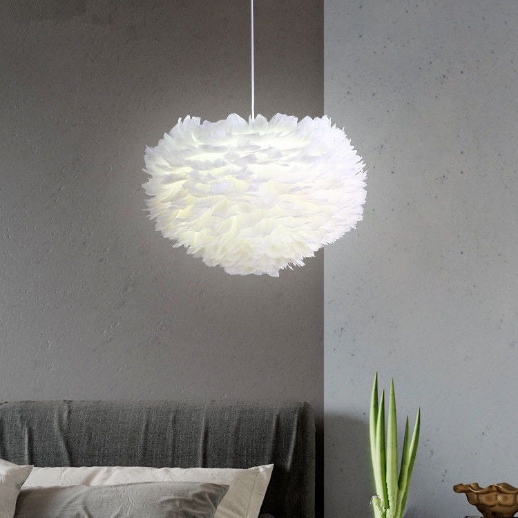 Luxe Feather Chandelier