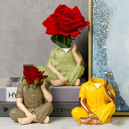 Pyjama Man Vase - offbeatabode