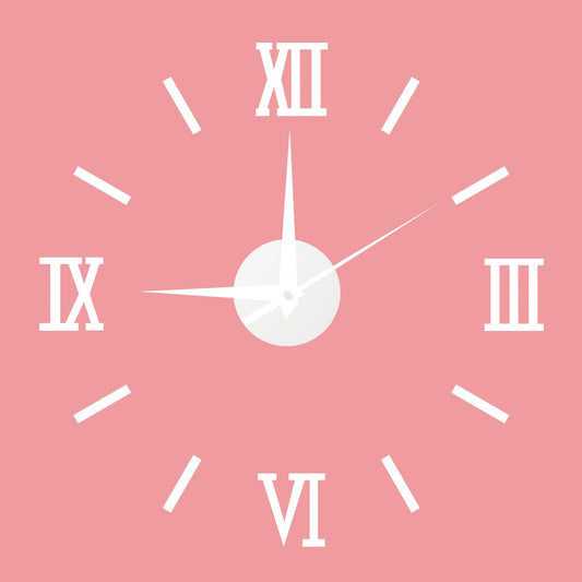 Creative acrylic wall clock, wall sticker clock, living room clock - Offbeat Abode and Unique Beats