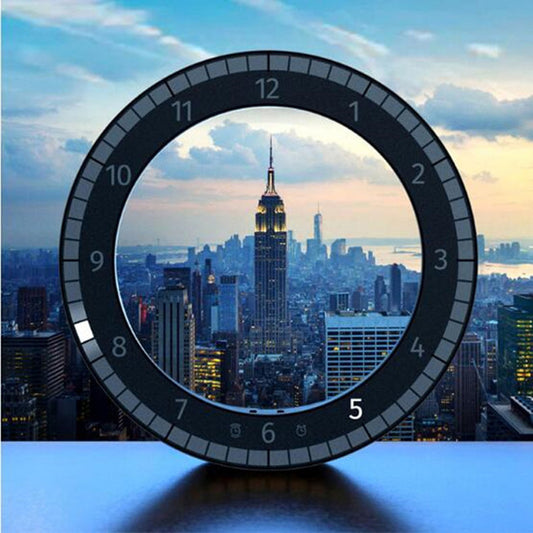 LED Digital Wall Clock Dual-Use Dimming Digital Circular Photoreceptive Clocks - Offbeat Abode and Unique Beats