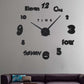 Simple Creative Clock Wall Sticker Diy Wall Clock - Offbeat Abode and Unique Beats