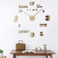 Simple Creative Clock Wall Sticker Diy Wall Clock - Offbeat Abode and Unique Beats