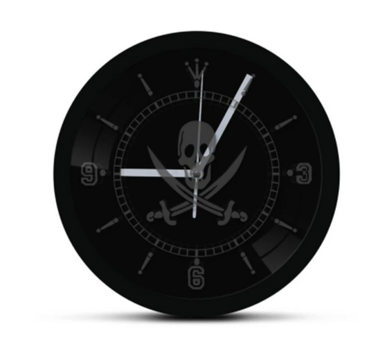LED Luminous Wall Clock Black Wall Clock - Offbeat Abode and Unique Beats