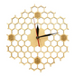 Wooden Wall Clock Honeycomb Inspired Wall Clock Hollow - Offbeat Abode and Unique Beats
