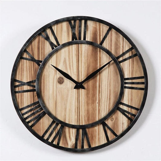 Retro wall clock creative metal decorative wall clock - Offbeat Abode and Unique Beats