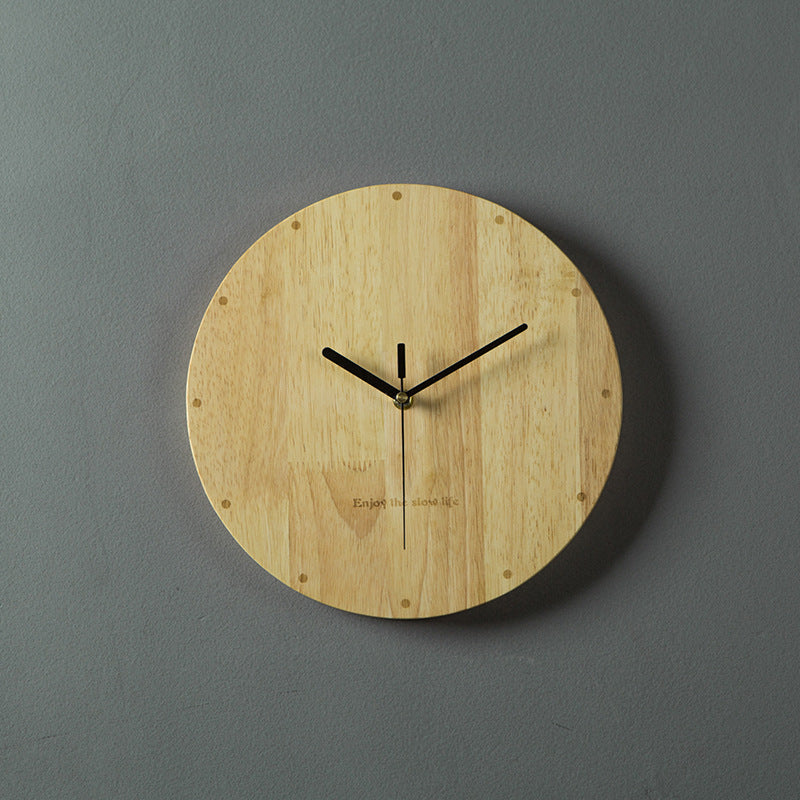 Wooden clock wall clock - Offbeat Abode and Unique Beats