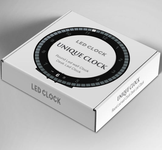 LED Digital Wall Clock Dual-Use Dimming Digital Circular Photoreceptive Clocks - Offbeat Abode and Unique Beats