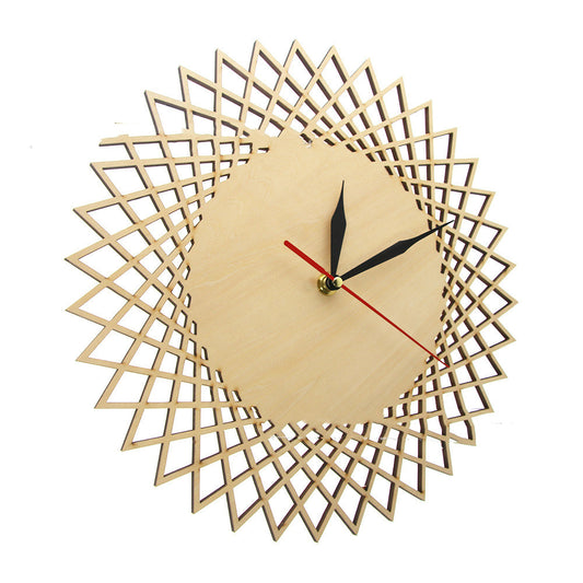 Geometric Abstract Graphic Wall Clock Modern Wall Decoration Wall Clock - Offbeat Abode and Unique Beats