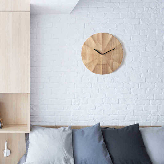 Wooden clock wall clock - Offbeat Abode and Unique Beats