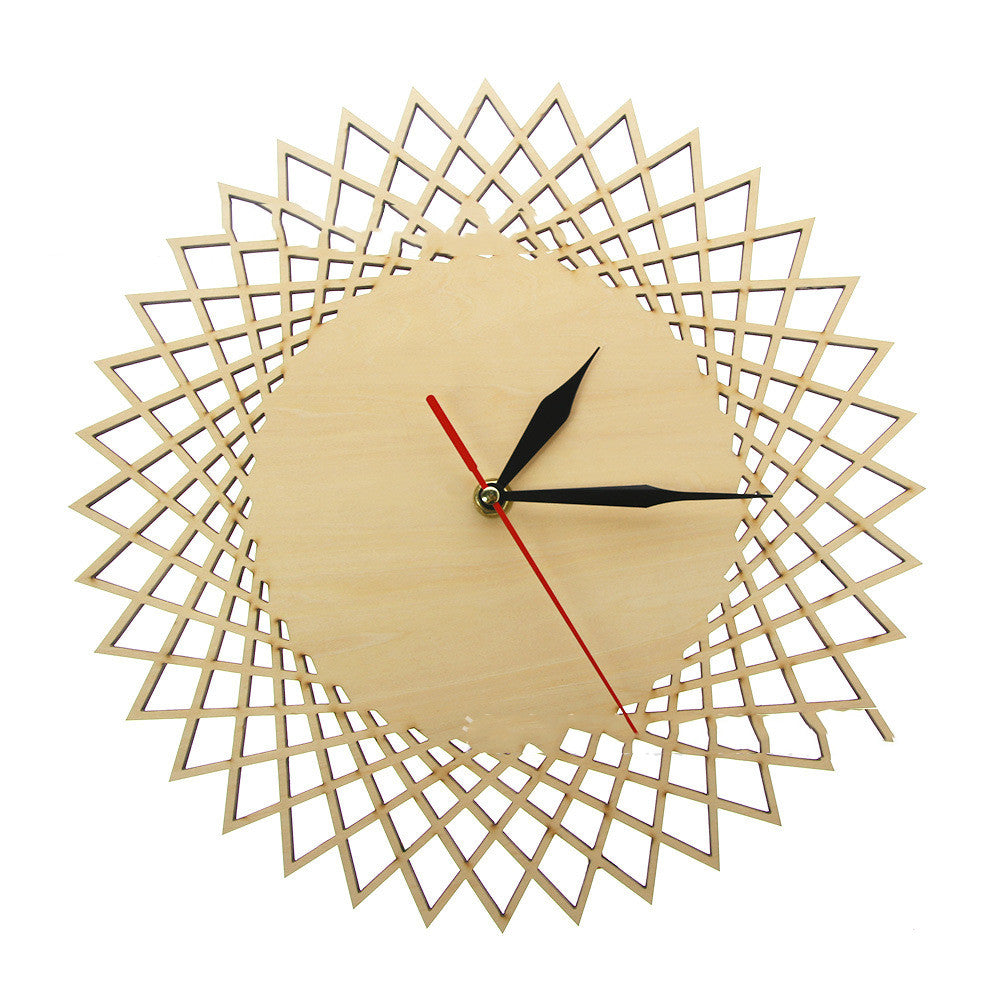 Geometric Abstract Graphic Wall Clock Modern Wall Decoration Wall Clock - Offbeat Abode and Unique Beats