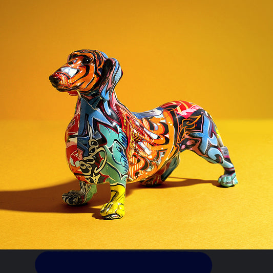 Resin dog ornaments - offbeatabode