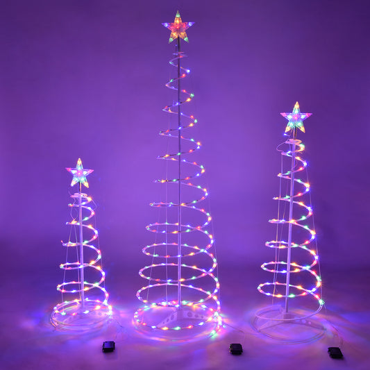 Spiral Christmas Tree Light - offbeatabode