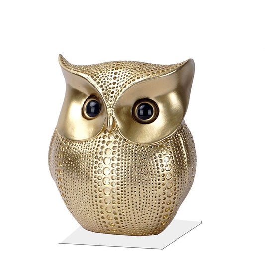 Twit Twoo Owl Golden - offbeatabode