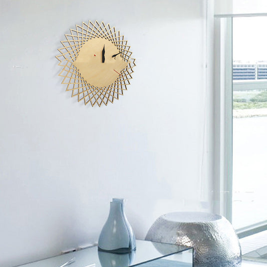 Geometric Abstract Graphic Wall Clock Modern Wall Decoration Wall Clock - Offbeat Abode and Unique Beats