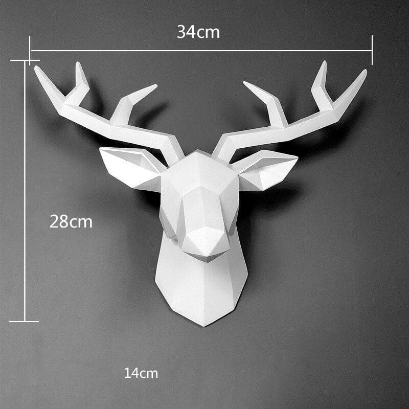 Deer Head Wall Sculpture - offbeatabode