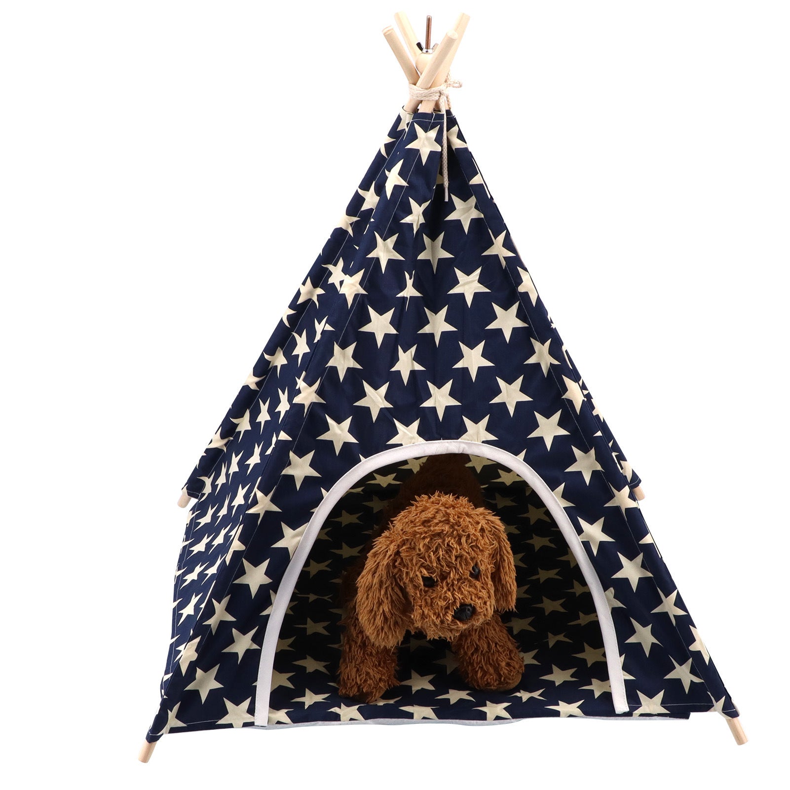 Canvas and Pine Foldable Indoor and Outdoor Pet Tent Washable Dog Bed Play House - Offbeat Abode and Unique Beats