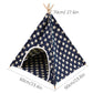 Canvas and Pine Foldable Indoor and Outdoor Pet Tent Washable Dog Bed Play House - Offbeat Abode and Unique Beats