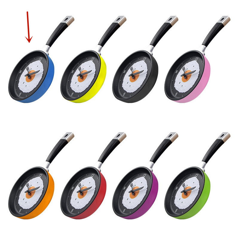 Fried Egg Pan Clock Mute Clock Simple Clock Wall Clock Wall Watch - Offbeat Abode and Unique Beats