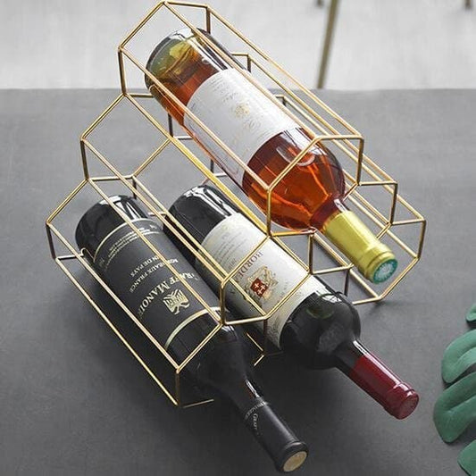 Geo Wine Rack - offbeatabode