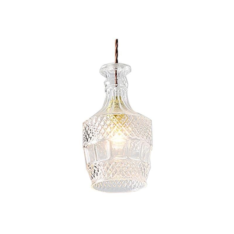 Glass bottle chandelier - offbeatabode