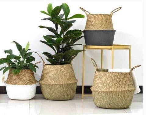 Wicker Planter - offbeatabode